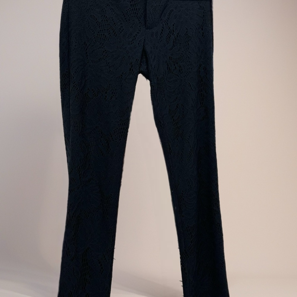 Lilly Pulitzer Skinny Kelly Lace Pants in Paradise Found Onyx NWT Sz 2